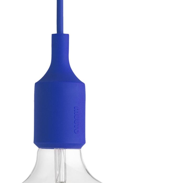 e27 led niebieska silikonowa lampa wisząca typu żarówka 13344