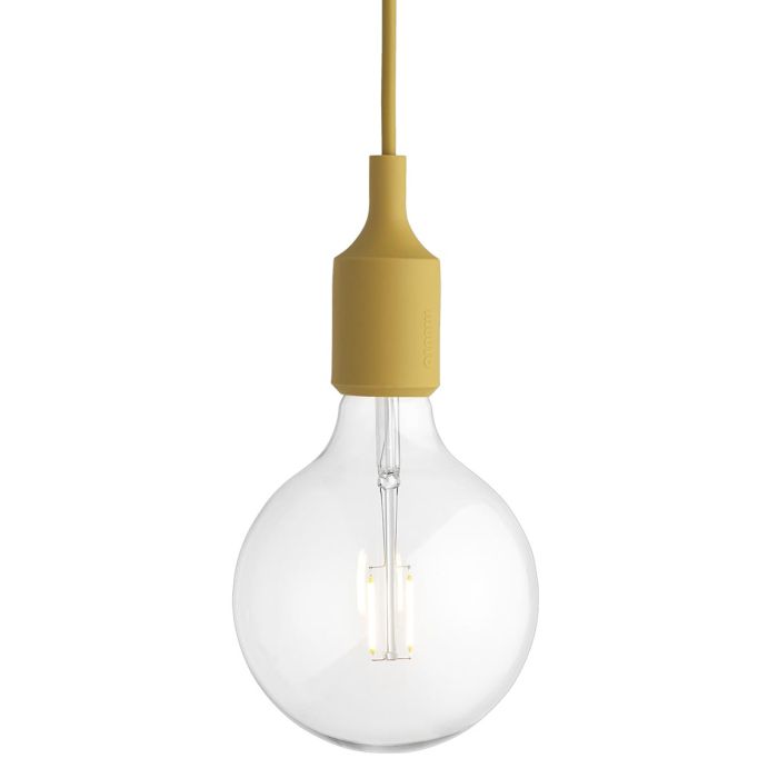 E27 LED oryginalna lampa wisząca typu żarówka - ciemnożółta 13350