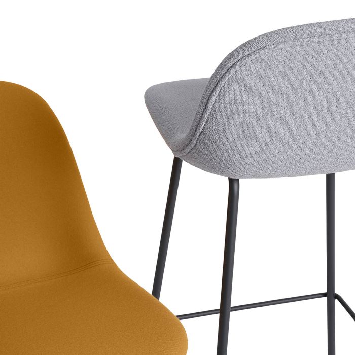 Fiber-side-knoll-hopsack-orange-fiber-barstool-tube-base-black-Muuto-ilumia
