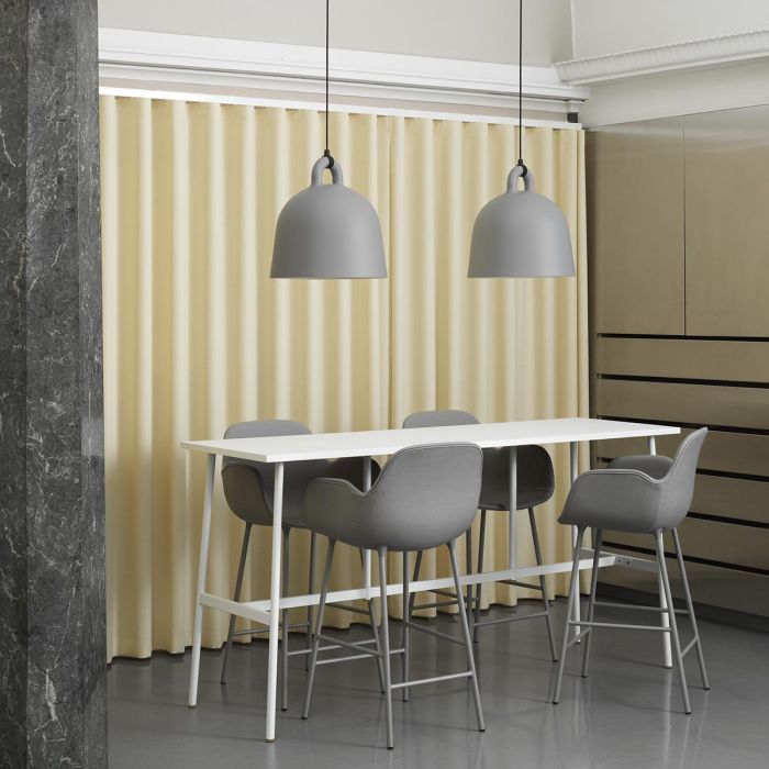 Form_Bar_Armchair_65cm_Steel_Grey_Bell_Lamp_Union_White_Normann_CPH_ilumia
