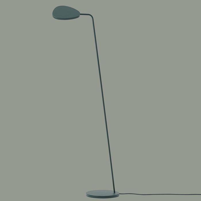 Muuto Leaf LED minimalistyczna lampa podłogowa - ciemnozielona 13424