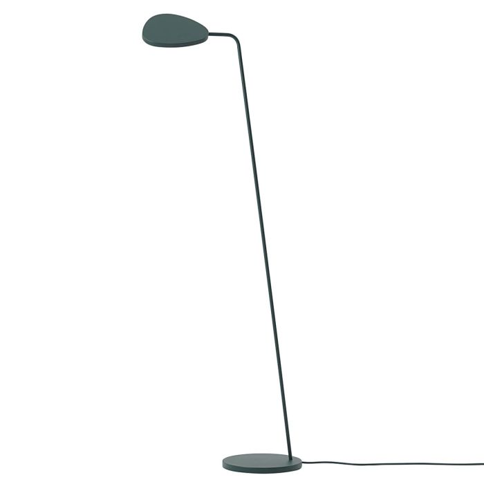 Muuto Leaf LED minimalistyczna lampa podłogowa - ciemnozielona 13424