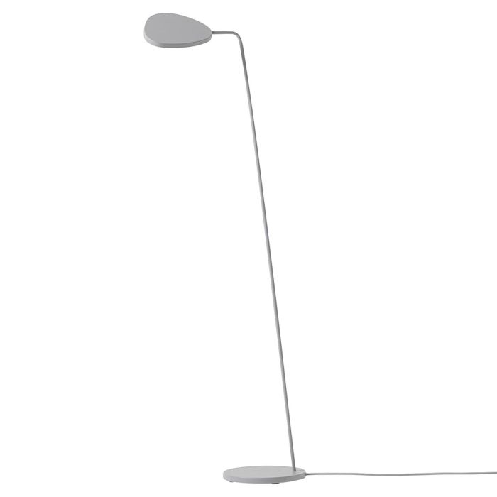 13420 Muuto Leaf LED szara lampa podłogowa w skandynawskim stylu