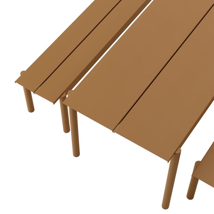 Linear-steel-outdoor-table-140-burnt-orange-Muuto-ilumia