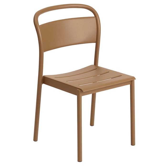 Linear stalowe krzesło ogrodowe- ciemnopomarańczowy Muuto-ilumia