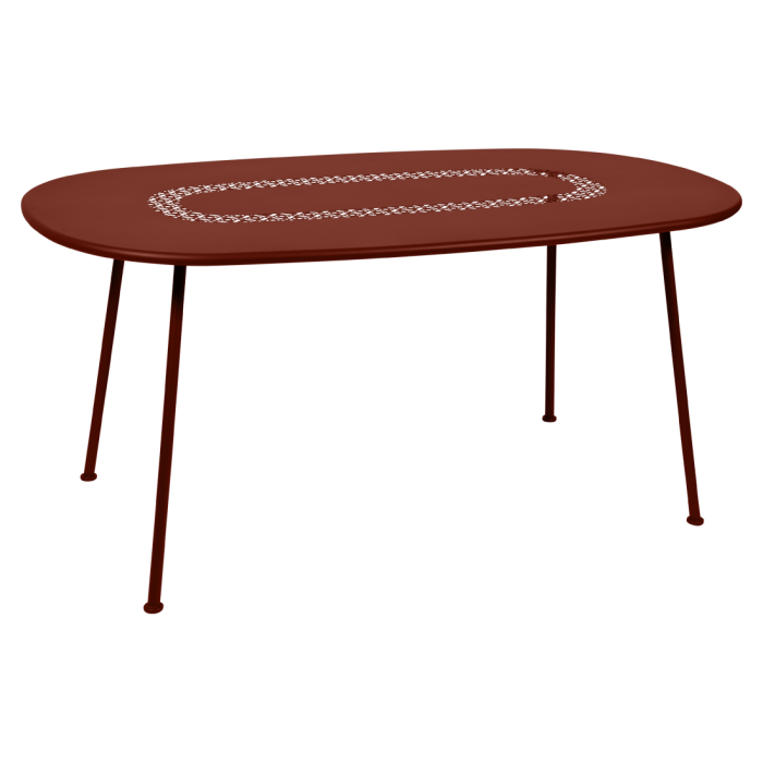 LORETTE_stół_ogrodowy_160x90_Red_Ochre_Fermob_ilumia