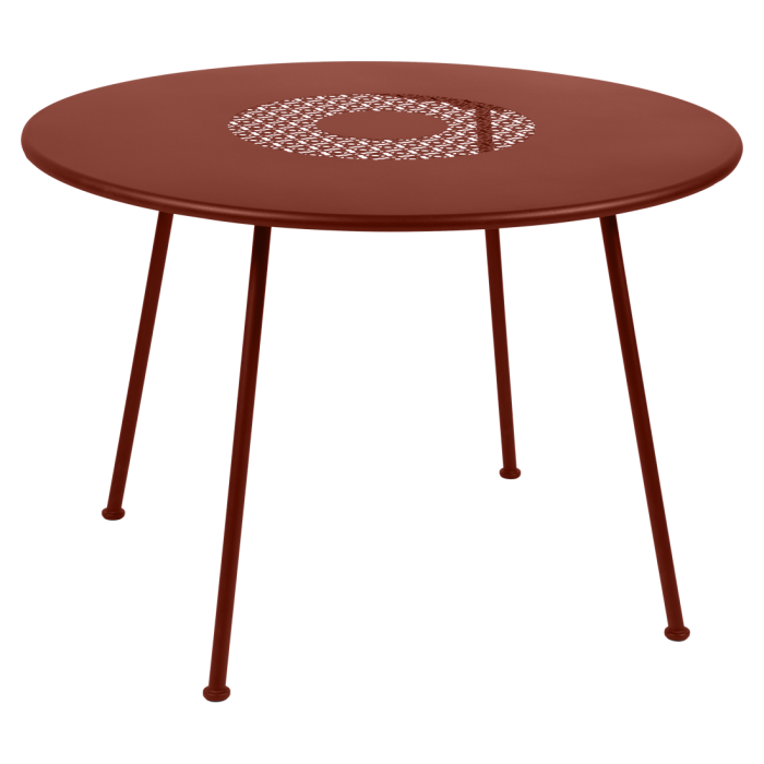 LORETTE_stół_ogrodowy_D110_red_ochre_fermob_ilumia
