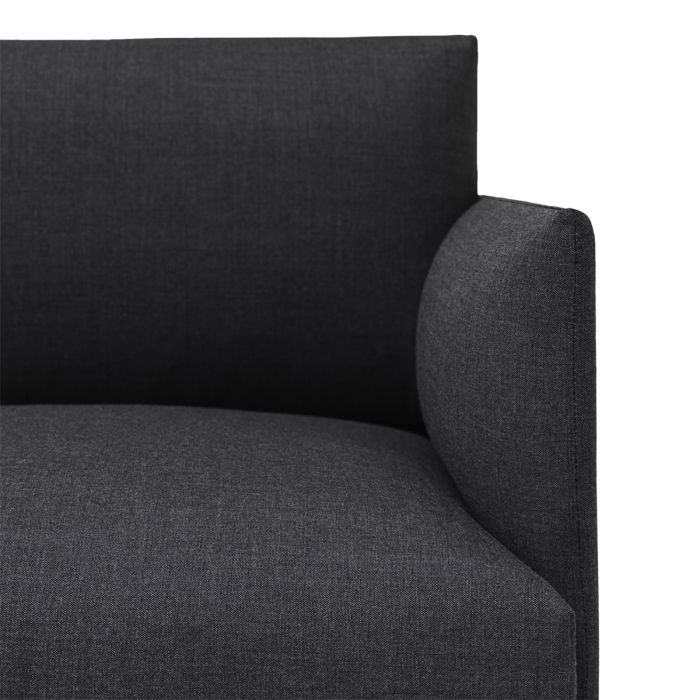 Outline-2-seater-Remix-163-black-base-detail-Muuto-ilumia