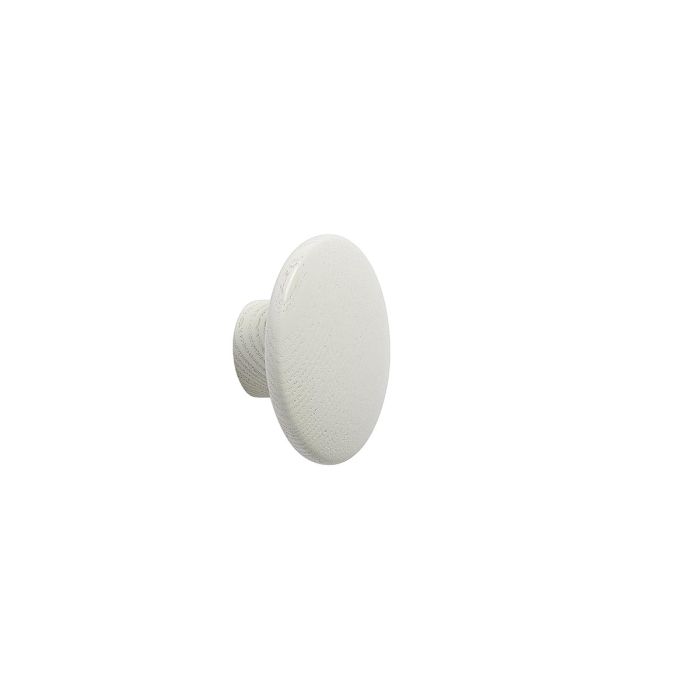 The Dots (XS) Ø6,5cm drewniany wieszak kropka 
złamana biel Muuto ilumia