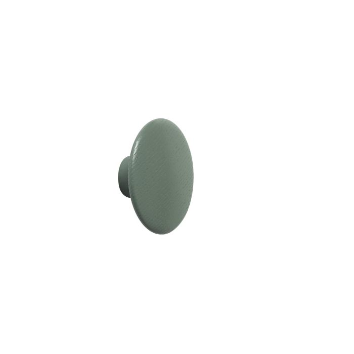 The Dots (XS) Ø6,5cm, drewniany wieszak kropka - zielony Muuto ilumia