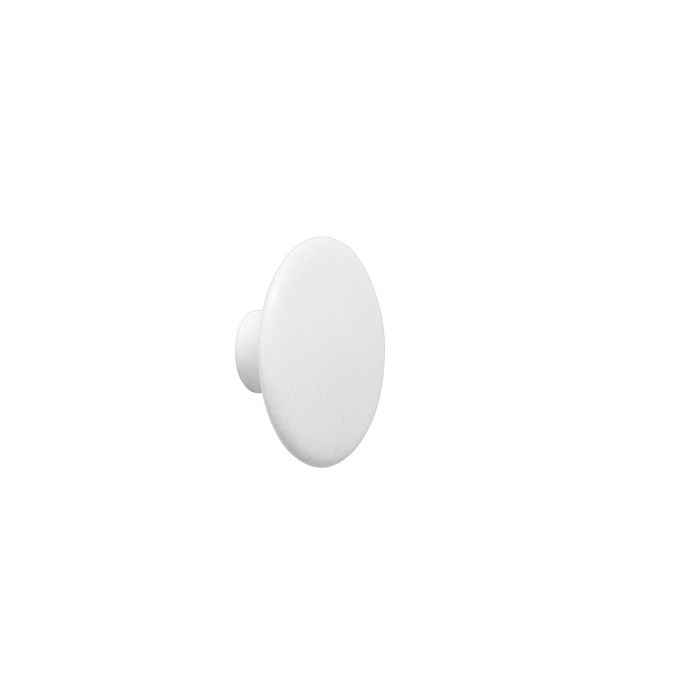 The Dots (XS) 6,5cm, drewniany wieszak kropka biały-Muuto-ilumia
