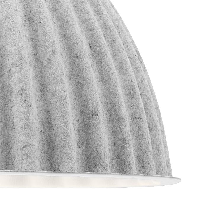 21363 Under The Bell Ø55 cm lampa akustyczna z filcu - biały melanż