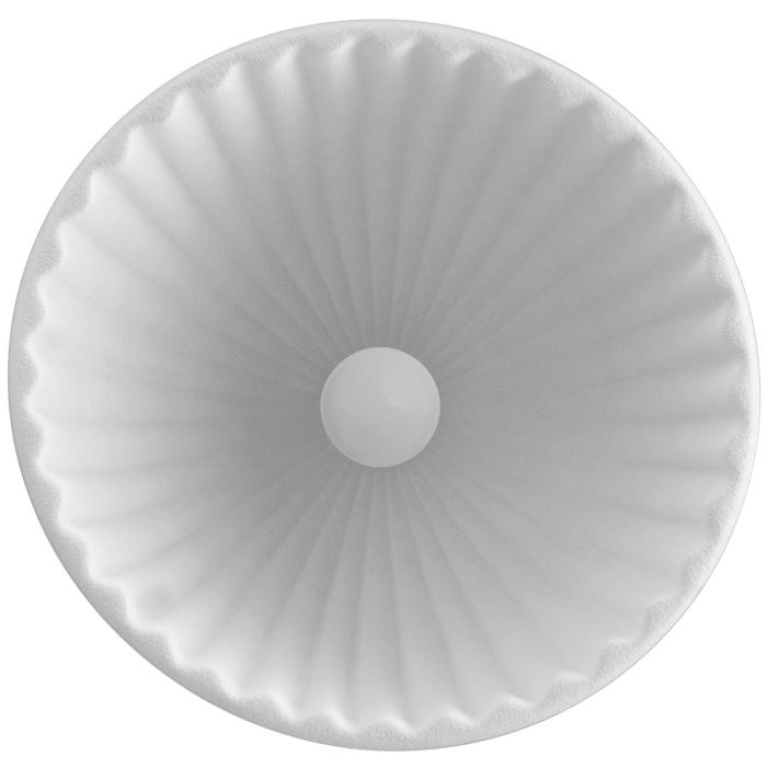 21363 Under The Bell Ø55 cm lampa akustyczna z filcu - biały melanż