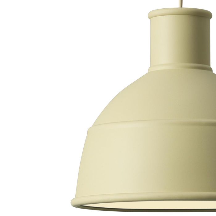 09017 Unfold - ponadczasowa lampa industrialna z silikonu - beżowo-zielona