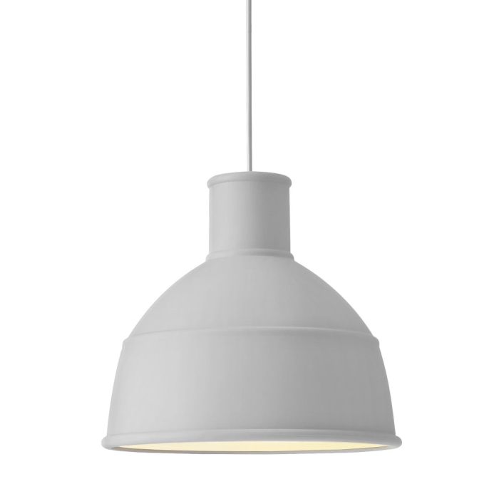 14203 Unfold - ponadczasowa lampa industrialna z silikonu - jasnoszara