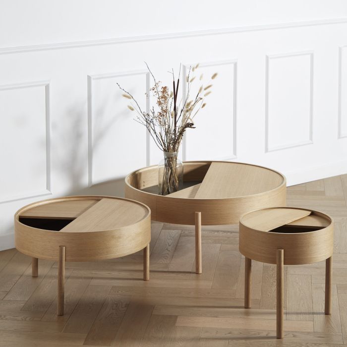 Arc stolik kawowy Ø42cm - czarny