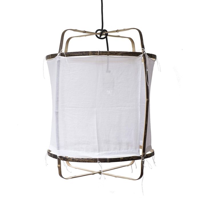 Z5 Ayilluminate lampa wisząca Ø42cm z ręcznie tkaną bawełną, biały-ilumia