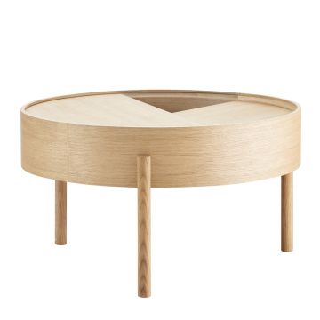 Arc Stolik Kawowy Ø66cm - Dąb | Nowoczesny Design | ilumia.pl