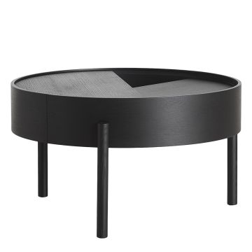 110515 Arc Coffee Table Ø66cm - Black | Modern Design | ilumia.pl