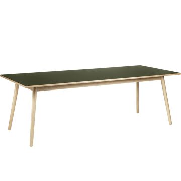C35C_160x82cm_klasyczny_stół_drewniany_dąb_oliwkowe_linoleum_FDB_Mobler_ilumia