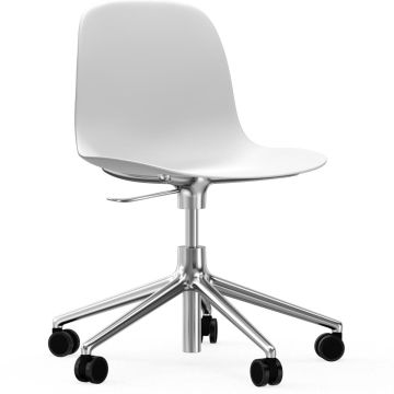 606040_Form_Chair_Swivel_5W_Gaslift_White_Alu_Normann_Copenhagen_ilumia