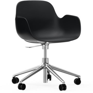 606142_Form_Armchair_Swivel_5W_Gaslift_Black_Alu_Normann_Copenhagen_ilumia