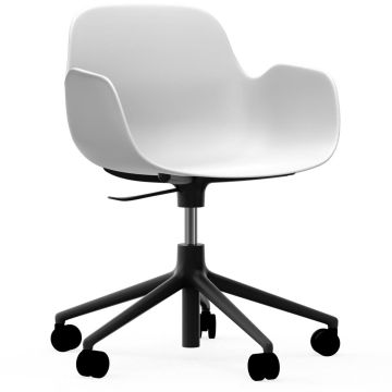 606150_Form_Armchair_Swivel_5W_Gaslift_White_BlackAlu_Normann_Copenhagen_ilumia