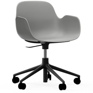 606151_Form_Armchair_Swivel_5W_Gaslift_Grey_BlackAlu_Normann_Copenhagen_ilumia