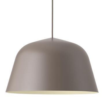 26027 Ambit Ø40cm Linear And Rounded Shapes Pendant Lamp - Taupe
