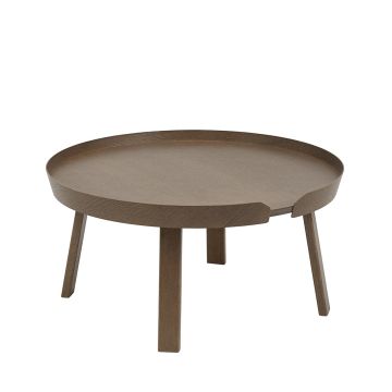 Around Coffee Table - Stained Dark Brown Muuto ilumia