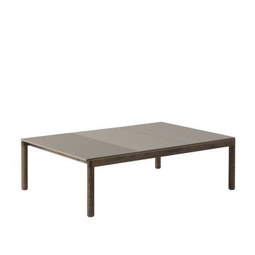 Couple_stolik_kawowy_duży_taupe_ciemny_dąb_Muuto_ilumia