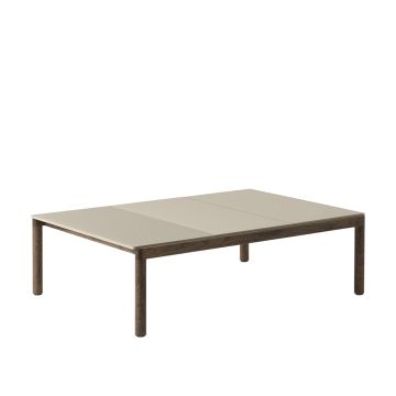 Couple_stolik_kawowy_duży_piaskowy_ciemny_dąb_Muuto_ilumia