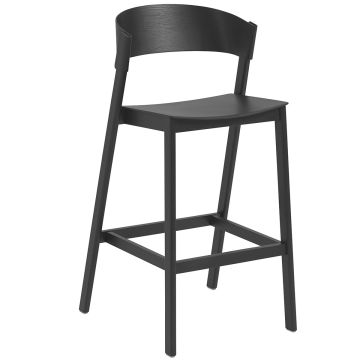 Cover_stołek_barowy_75cm_naturalny_dąb_czarny_Muuto_ilumia