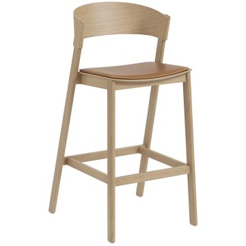 Cover_stołek_barowy_75cm_skóra_koniak_dąb_Muuto_ilumia