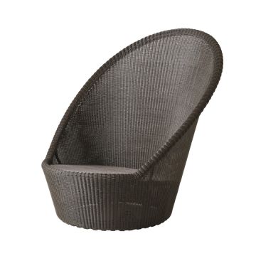 Cane-line Kingston Sunchair with Wheels Mocca 5448LB |Durable Outdoor Furniture on ilumia