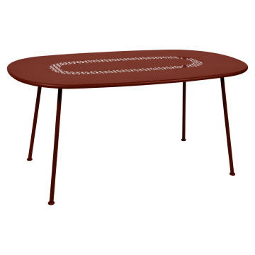 LORETTE_stół_ogrodowy_160x90_Red_Ochre_Fermob_ilumia