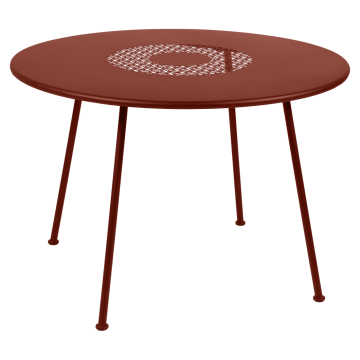 LORETTE_stół_ogrodowy_D110_red_ochre_fermob_ilumia