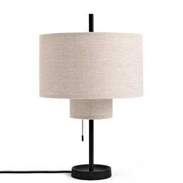 Margin_lampa_stołowa_beżowa_New_Works_ilumia