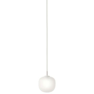 Rime Ø 12 - glass pendant lamp - white cord -22410