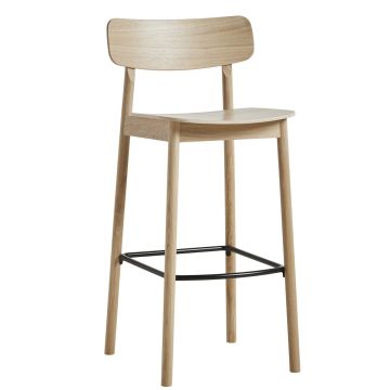 Soma WOUD Counter Stool 75cm - Oak | Wooden Bar Stools at ilumia