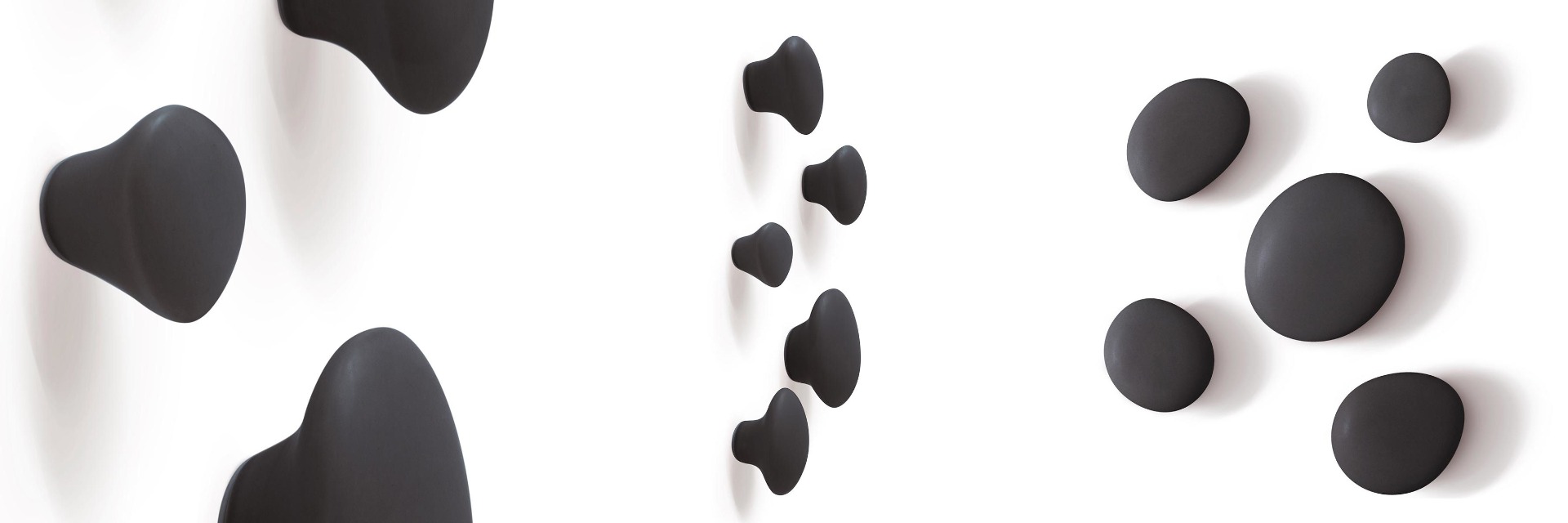 Zestaw the hooks maomi black-biale-wieszaki-porcelanoweilumia